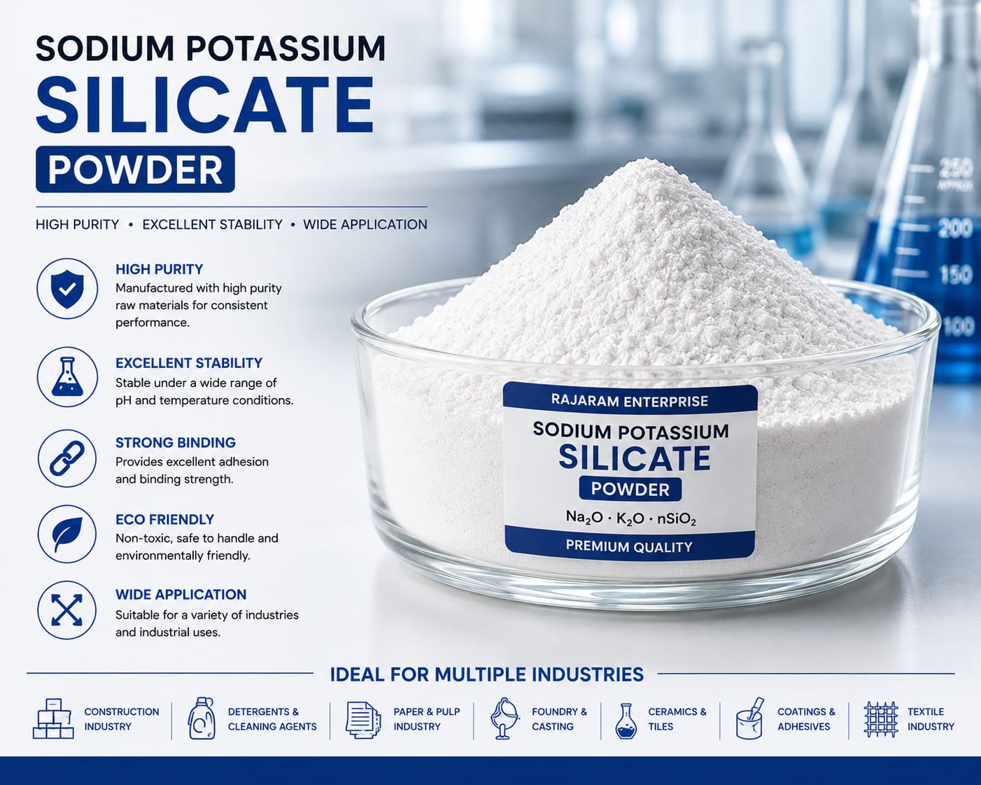 Sodium Potassium Silicate Powder